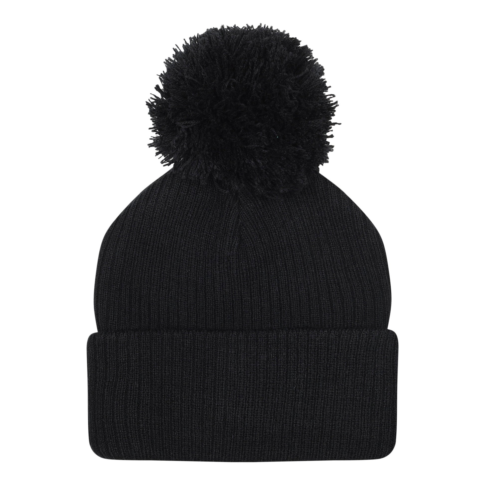 Black - Back - Umbro Childrens-Kids Bobble Beanie
