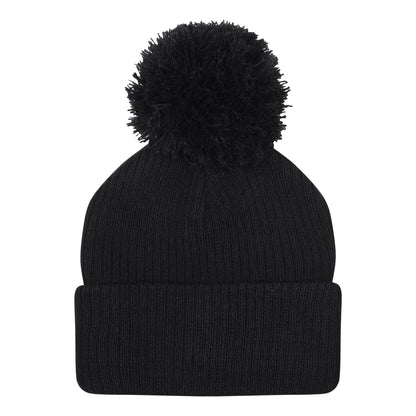 Black - Back - Umbro Childrens-Kids Bobble Beanie