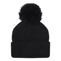 Black - Back - Umbro Childrens-Kids Bobble Beanie