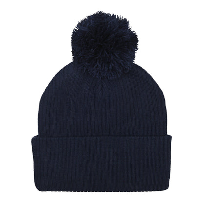 Navy - Back - Umbro Childrens-Kids Bobble Beanie