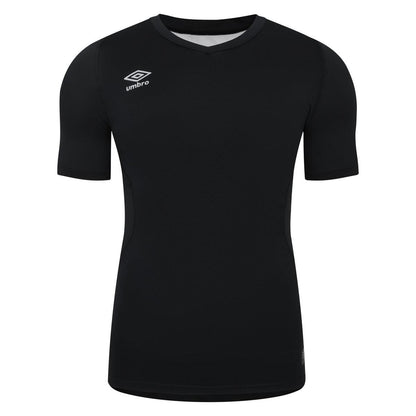 Black - Front - Umbro Mens Elite V Neck Base Layer Top