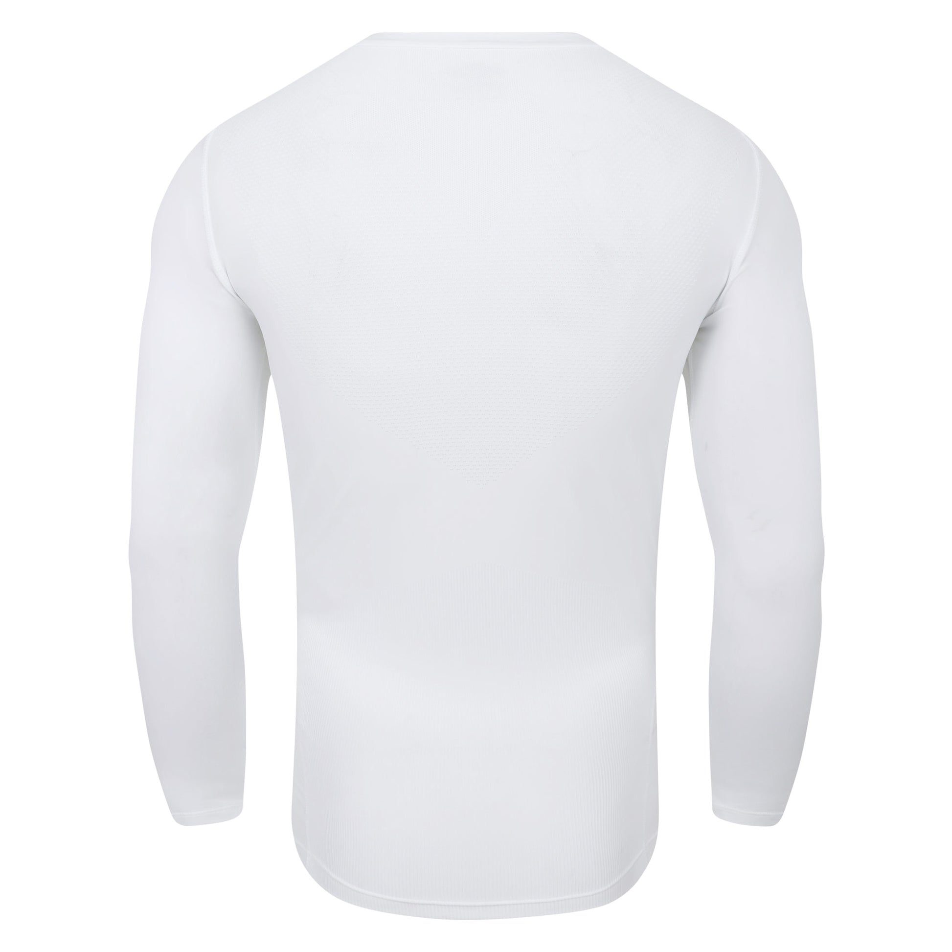 White - Back - Umbro Mens Pro Long-Sleeved Base Layer Top