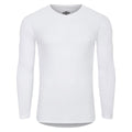 White - Front - Umbro Mens Pro Long-Sleeved Base Layer Top