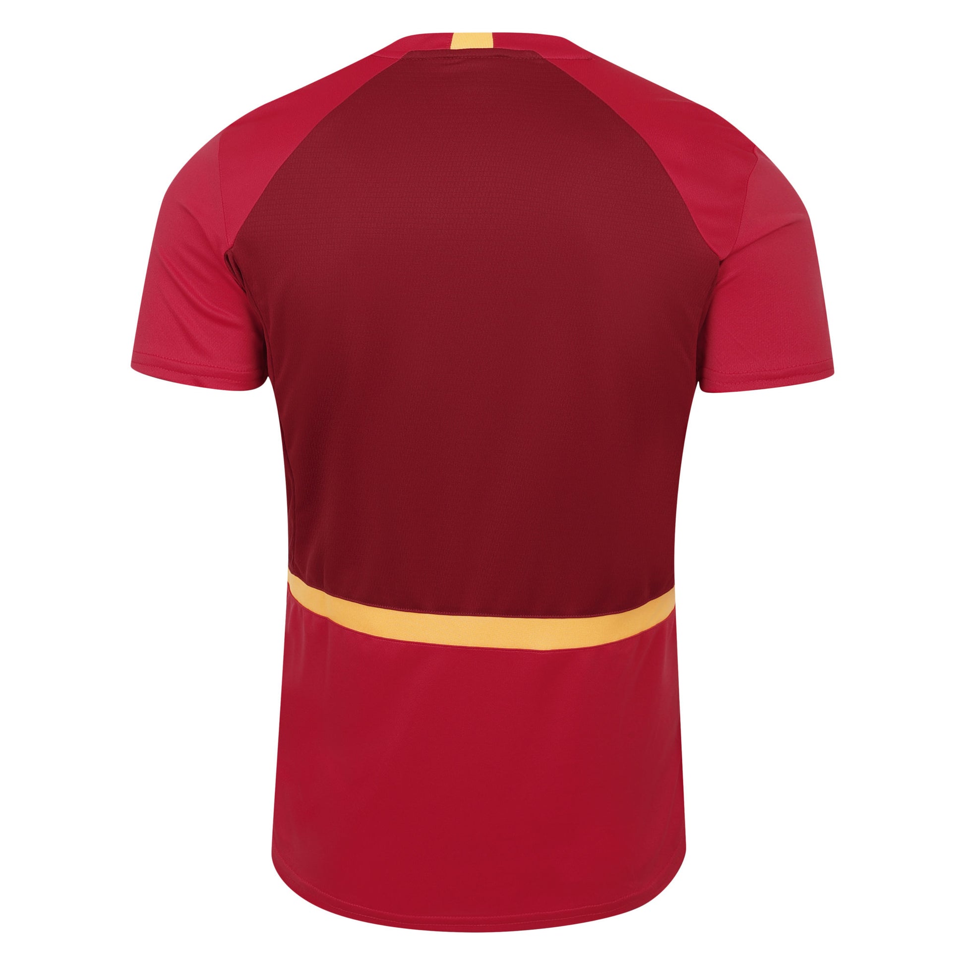 Teaberry-Deep Claret-Orange Pop - Back - Umbro Mens Premier Training Jersey