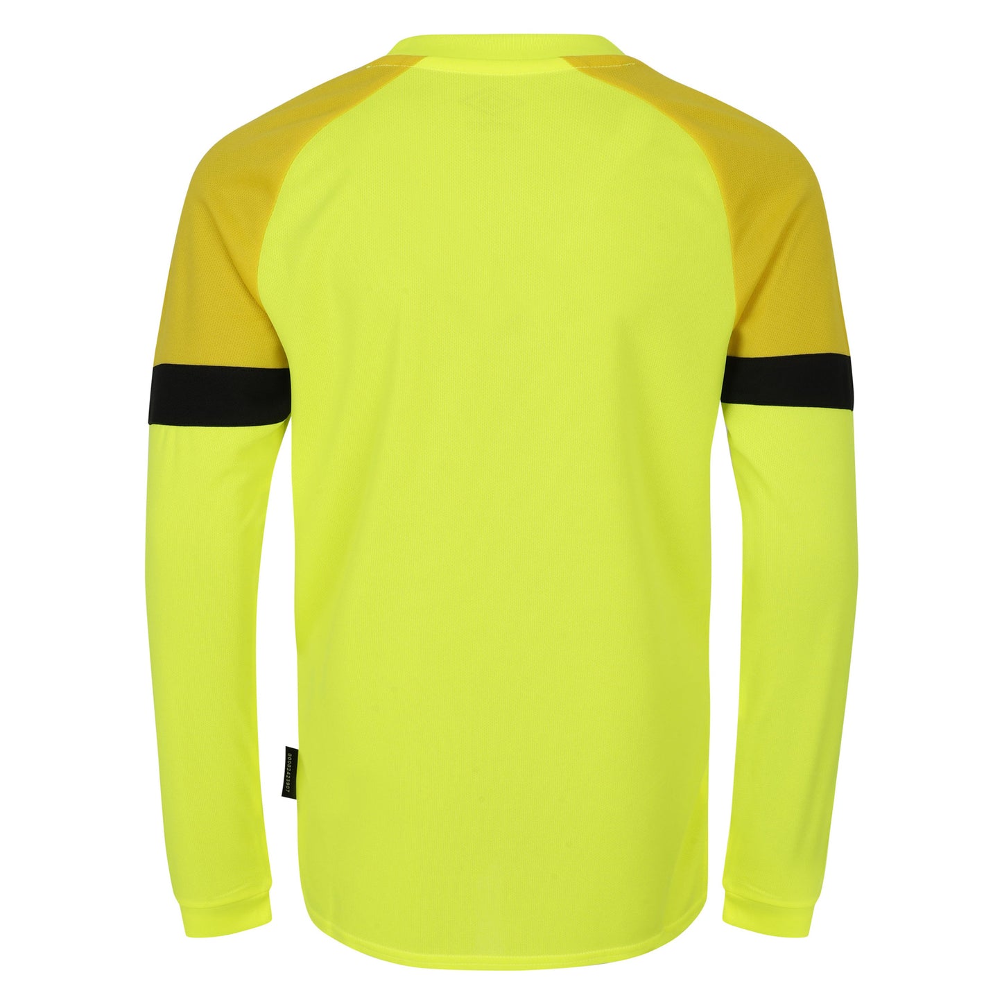 Safety Yellow-Empire Yellow-Black - Back - Umbro Childrens-Kids Long-Sleeved Goalkeeper Jersey