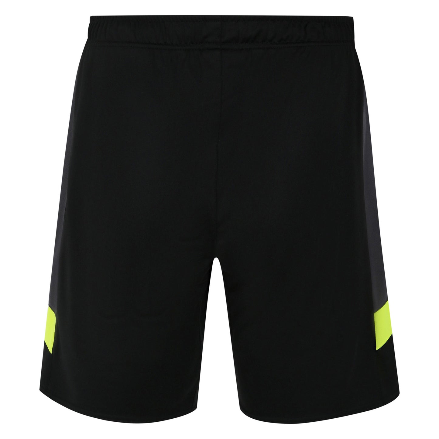 Black-Safety Yellow - Back - Umbro Childrens-Kids Logo Goalkeeper Shorts