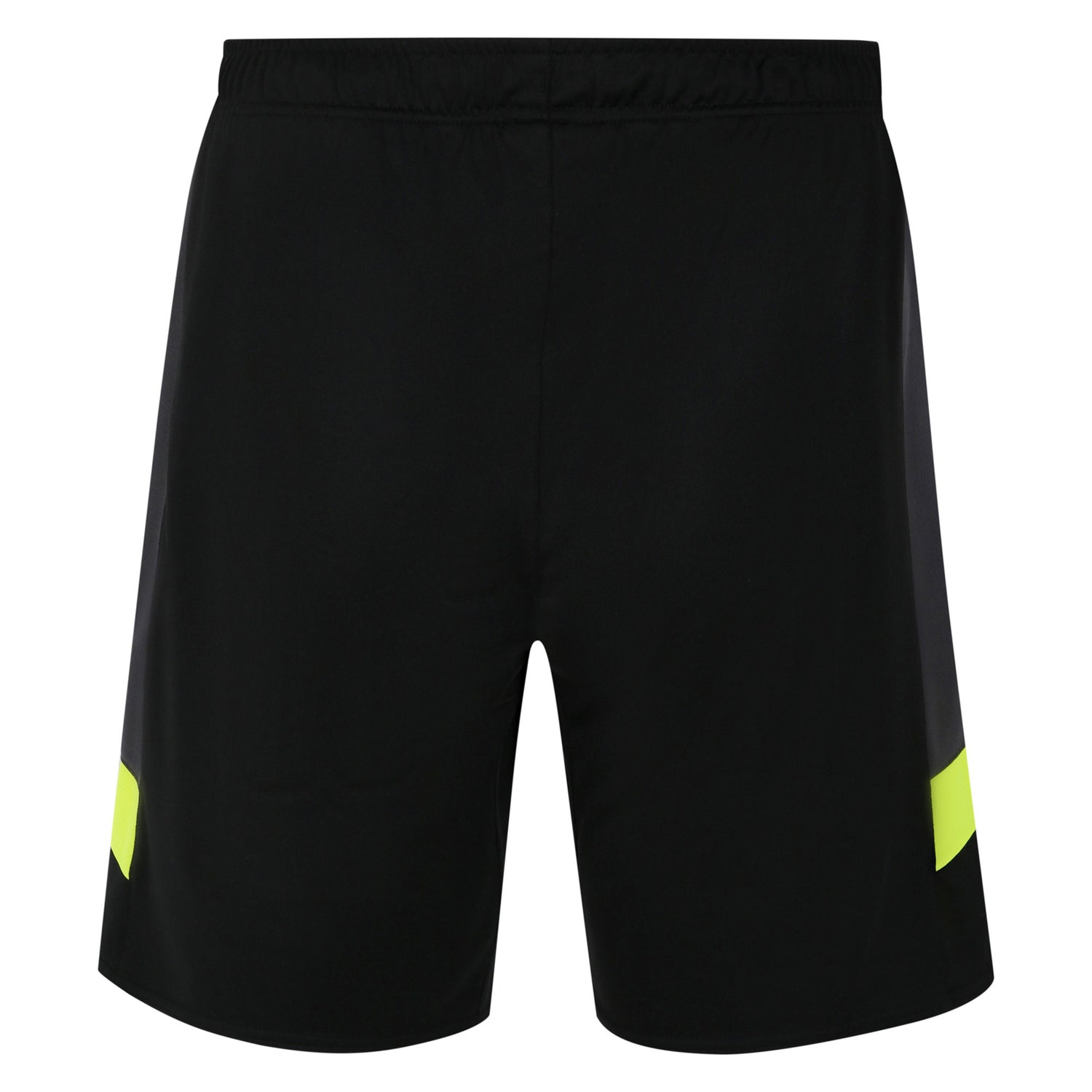 Black-Safety Yellow - Back - Umbro Childrens-Kids Logo Goalkeeper Shorts