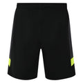 Black-Safety Yellow - Back - Umbro Childrens-Kids Logo Goalkeeper Shorts