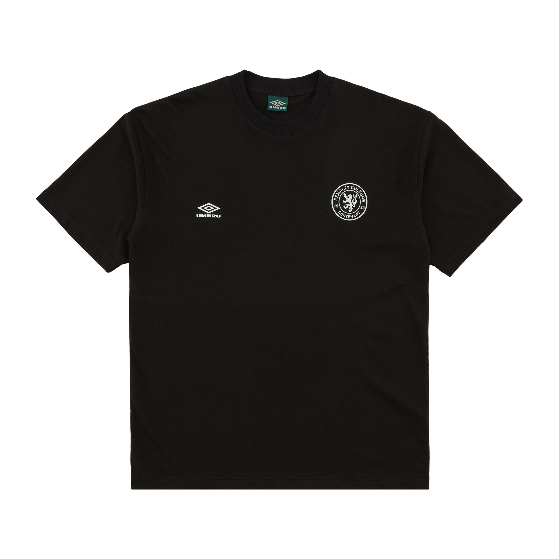 Black - Front - Umbro Mens Slam Jam Logo Regular T-Shirt