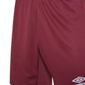 New Claret - Back - Umbro Childrens-Kids Vier Shorts