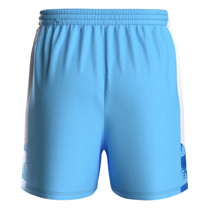 Sky Blue-White - Back - Umbro Childrens-Kids Vier Shorts