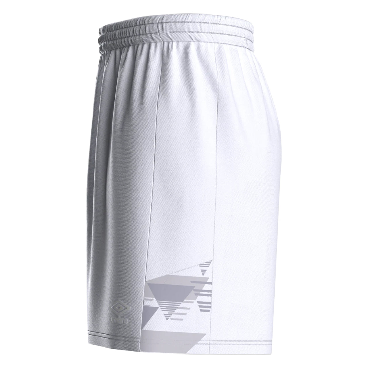 White - Side - Umbro Childrens-Kids Vier Shorts