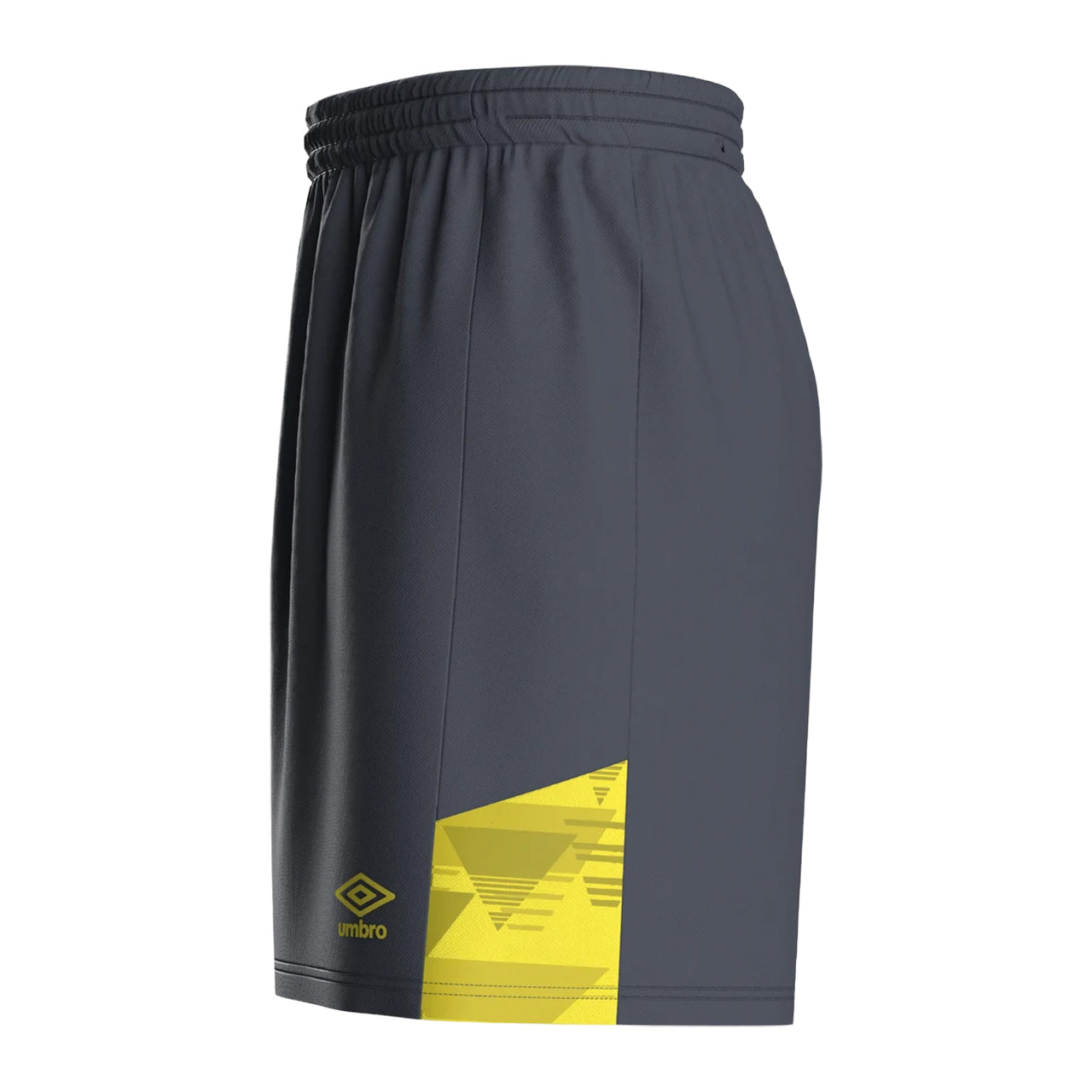 Carbon-Blazing Yellow - Side - Umbro Childrens-Kids Vier Shorts