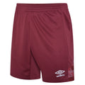 New Claret - Front - Umbro Childrens-Kids Vier Shorts