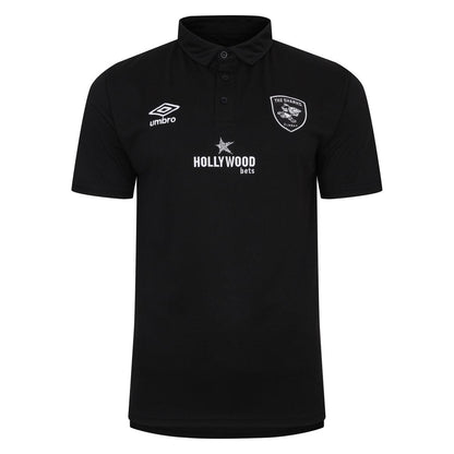 Black - Front - Umbro Mens 23-24 The Sharks Polo Shirt