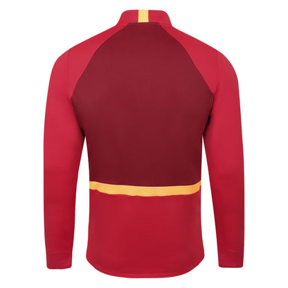 Teaberry-Deep Claret-Orange Pop - Back - Umbro Mens Premier Training Midlayer