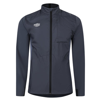 Carbon-Grisaille-Black - Front - Umbro Mens Premier Pro Training Jacket