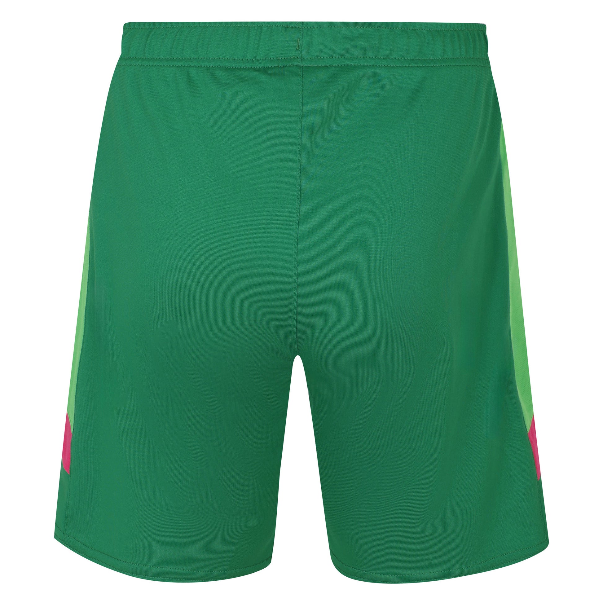 Jolly Green-Pink Glow - Back - Umbro Mens Contrast Trim Goalkeeper Shorts