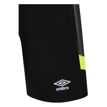 Black-Safety Yellow - Back - Umbro Mens Contrast Trim Goalkeeper Shorts