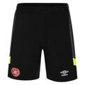 Black-Safety Yellow - Front - Umbro Mens Contrast Trim Goalkeeper Shorts
