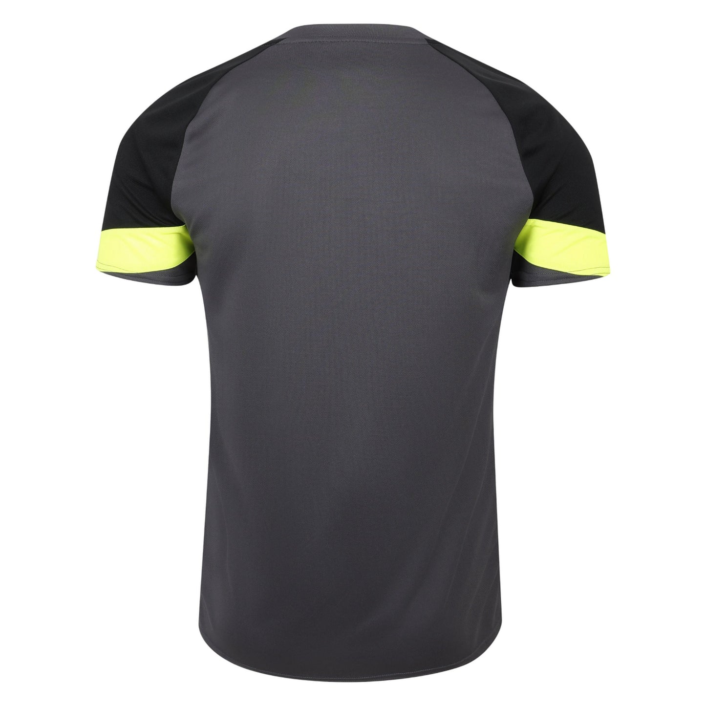 Blackened Pearl-Black-Safety Yellow - Back - Umbro Mens Contrast Sleeves Goalkeeper Jersey