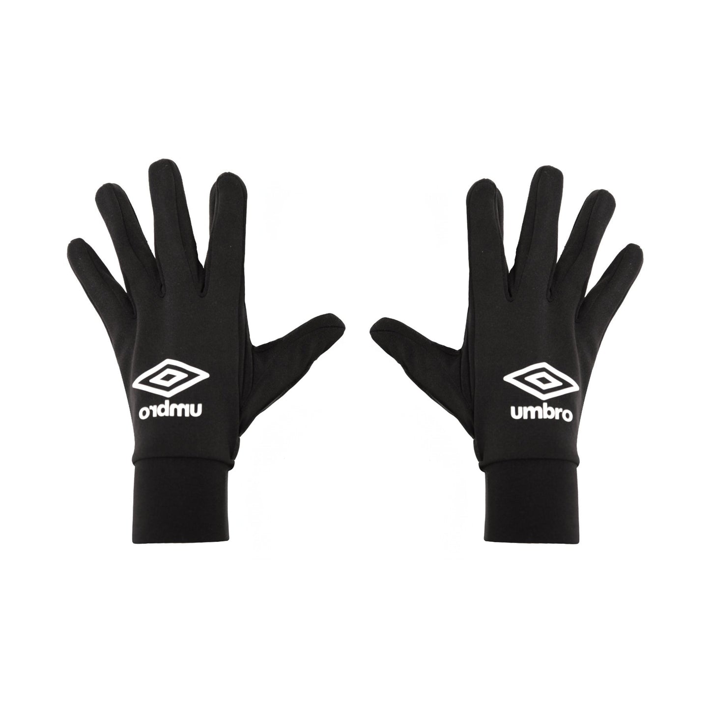 Black - Back - Umbro Unisex Adult Technical Winter Gloves