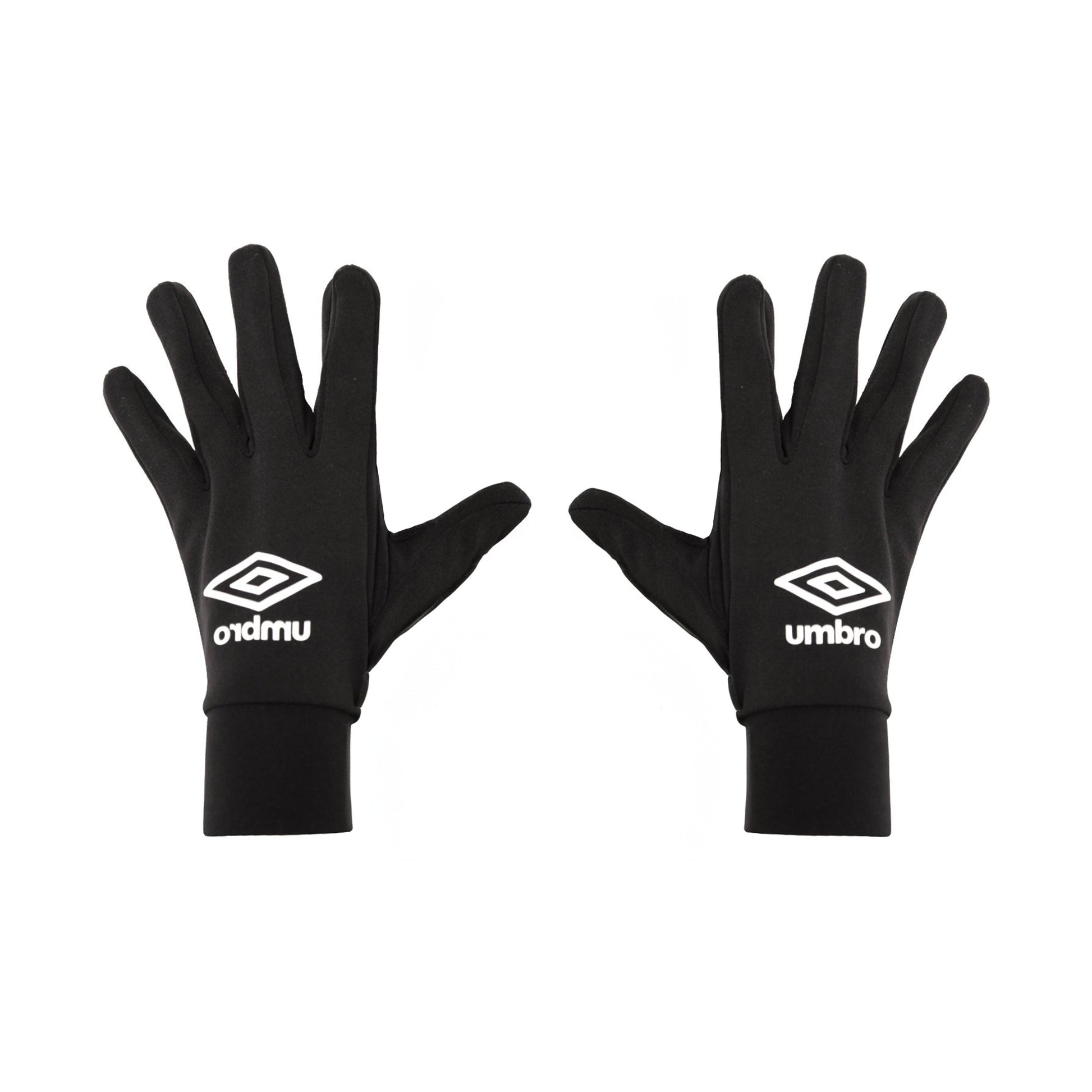 Black - Back - Umbro Unisex Adult Technical Winter Gloves