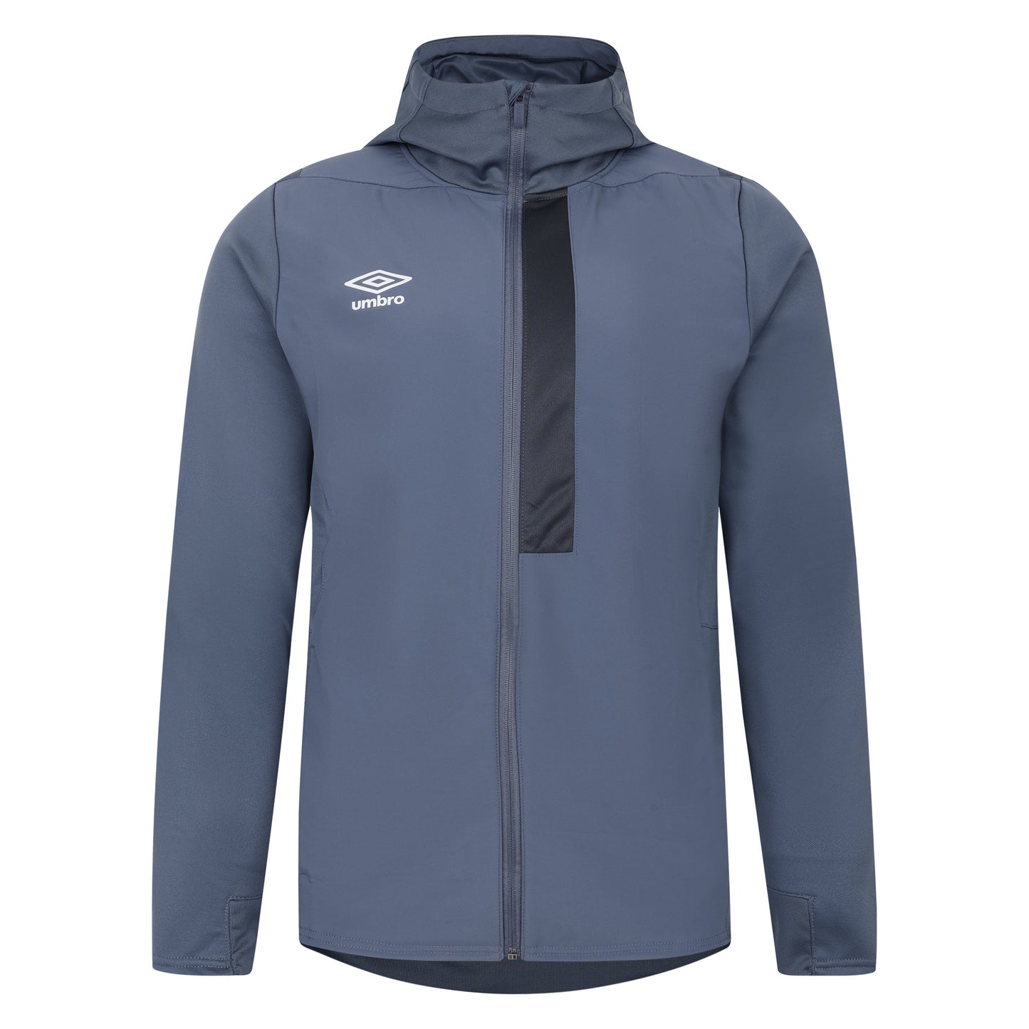 Grisaille-Carbon - Front - Umbro Mens Premier Hooded Jacket