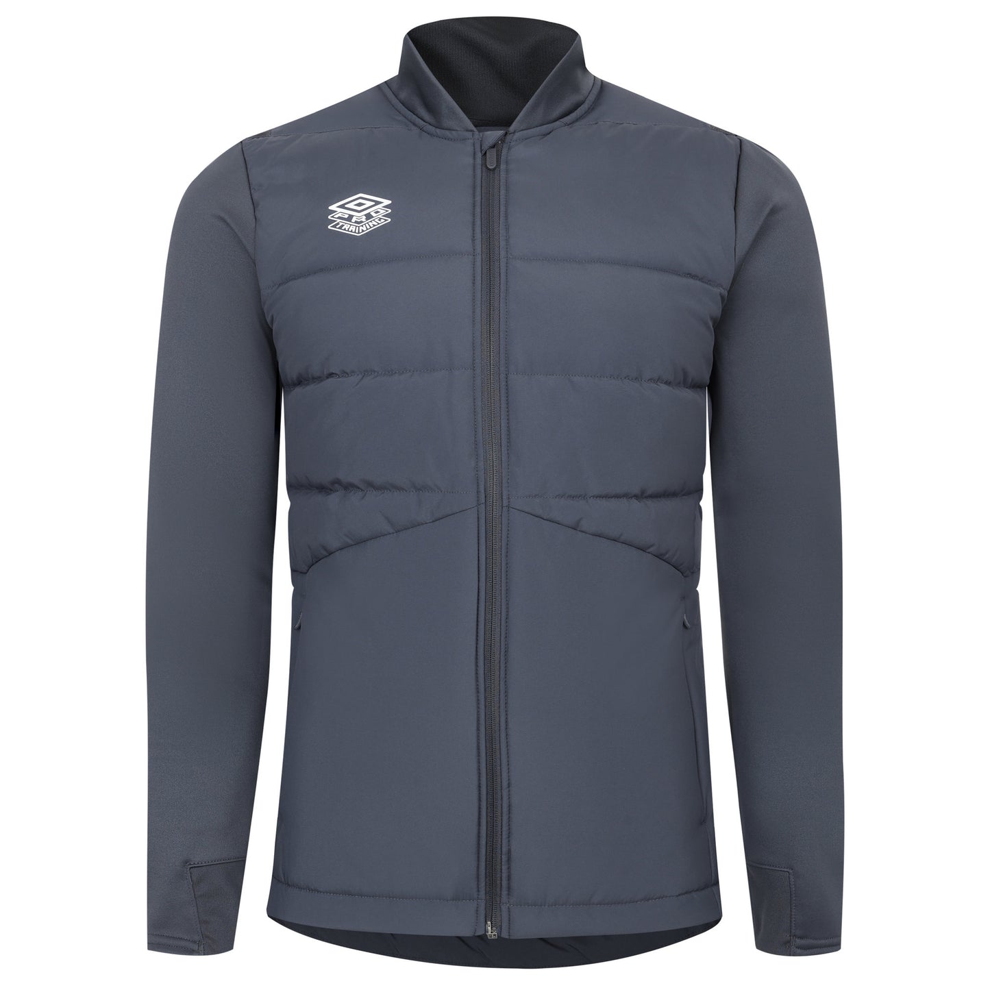 Carbon - Front - Umbro Mens Premier Insulated Jacket
