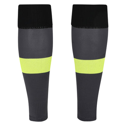 Black-Safety Yellow - Back - Umbro Mens Footless Socks