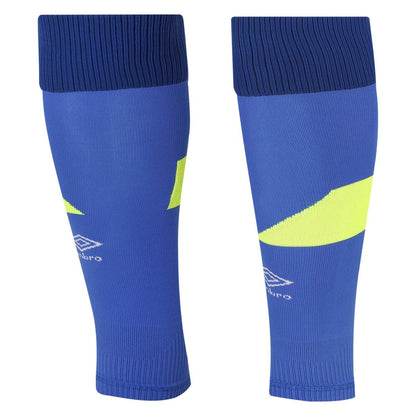 Dazzling Blue-Safety Yellow - Front - Umbro Mens Footless Socks