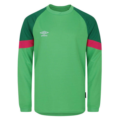 Andean Toucan-Jolly Green-Pink Glow - Front - Umbro Mens Long-Sleeved Goalkeeper Jersey