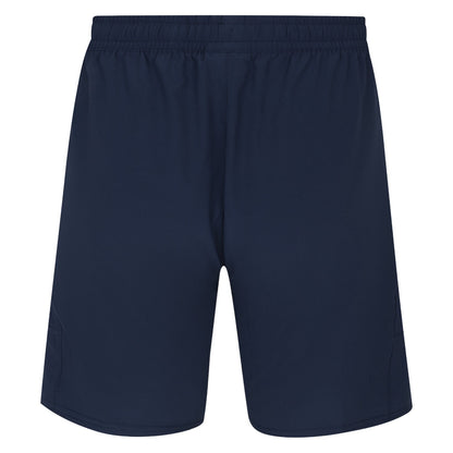 Dark Navy - Back - Umbro Mens Premier Woven Long Length Shorts
