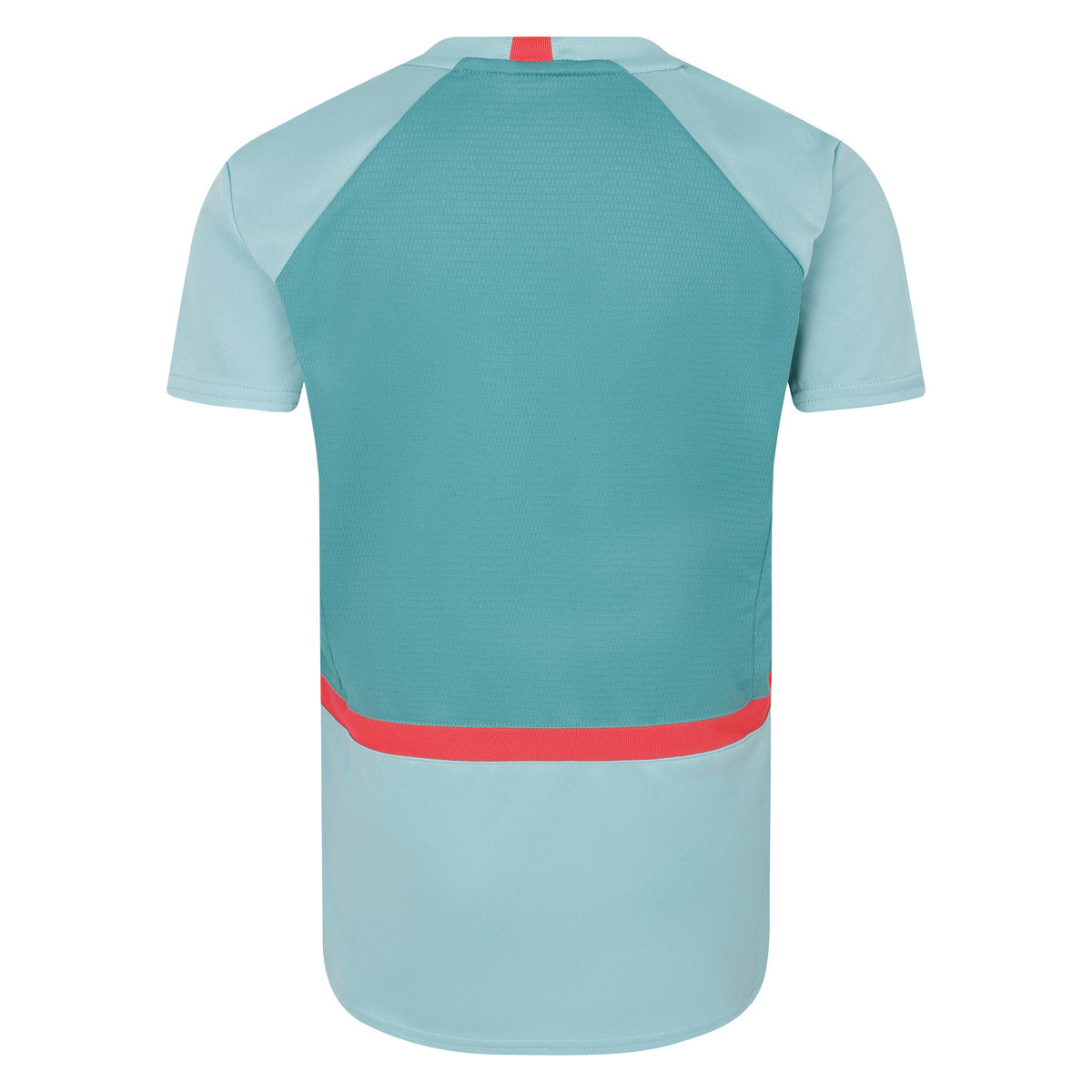 Aqua Haze-Latigo Bay-Lava Pink - Back - Umbro Childrens-Kids Premier Huddersfield Town AFC Training Jersey