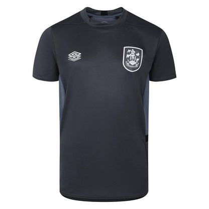 Carbon-Grisaille-Black - Front - Umbro Childrens-Kids Premier Huddersfield Town AFC Training Jersey