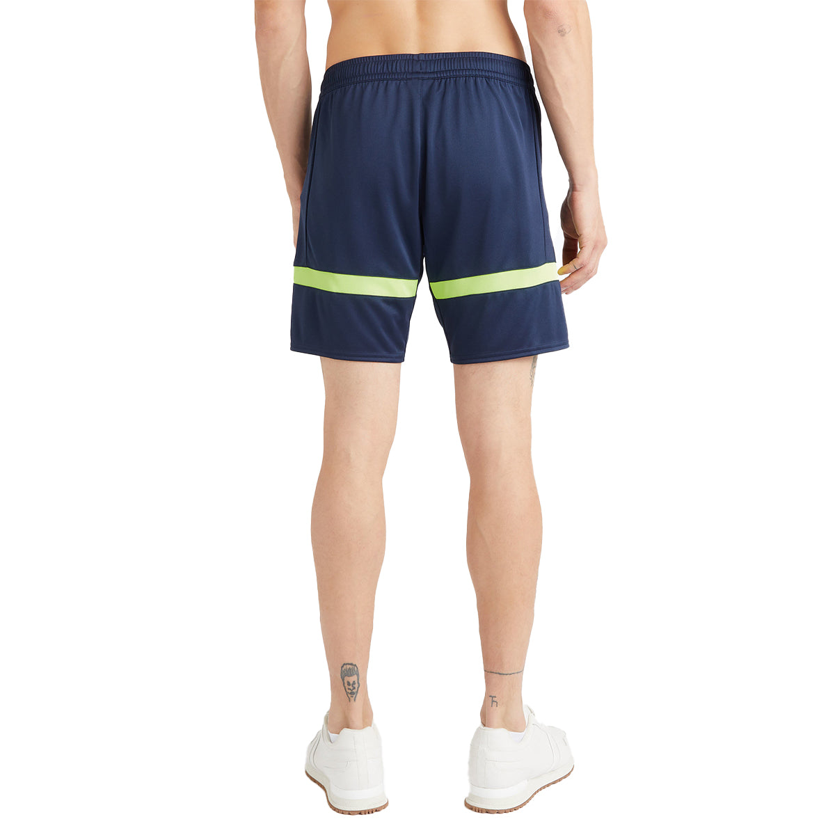 Dark Navy-Safety Yellow - Back - Umbro Unisex Adult Premier Training Shorts