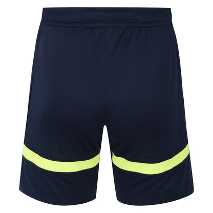 Dark Navy-Safety Yellow - Back - Umbro Unisex Adult Premier Derby County FC Training Shorts