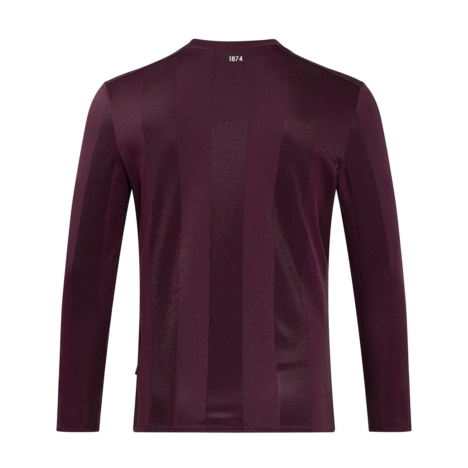 Maroon - Back - Umbro 24-25 Heart Of Midlothian FC Long-Sleeved Home Jersey