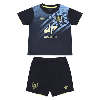 Blue-Yellow - Front - Umbro Childrens-Kids 23-24 Burnley FC Football Kit