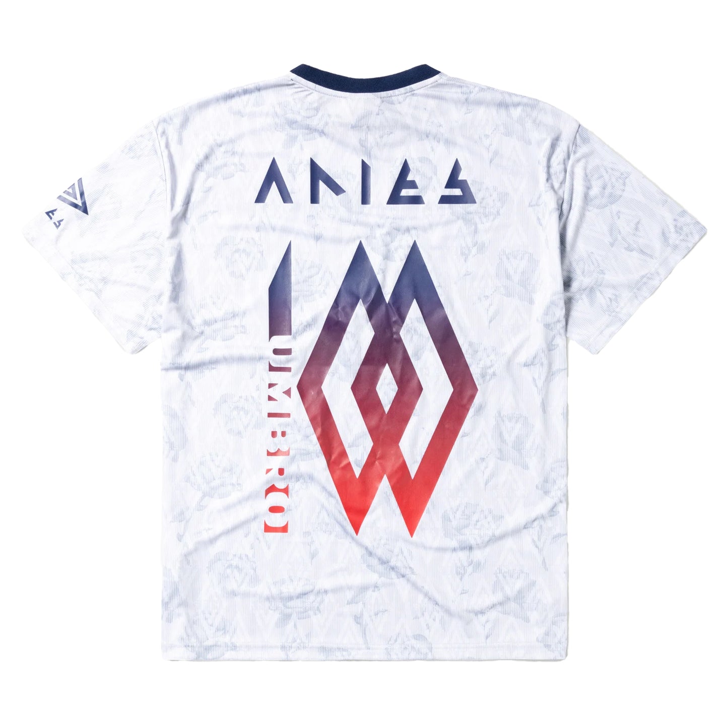 White - Back - Umbro Mens Roses Aries Football Jersey