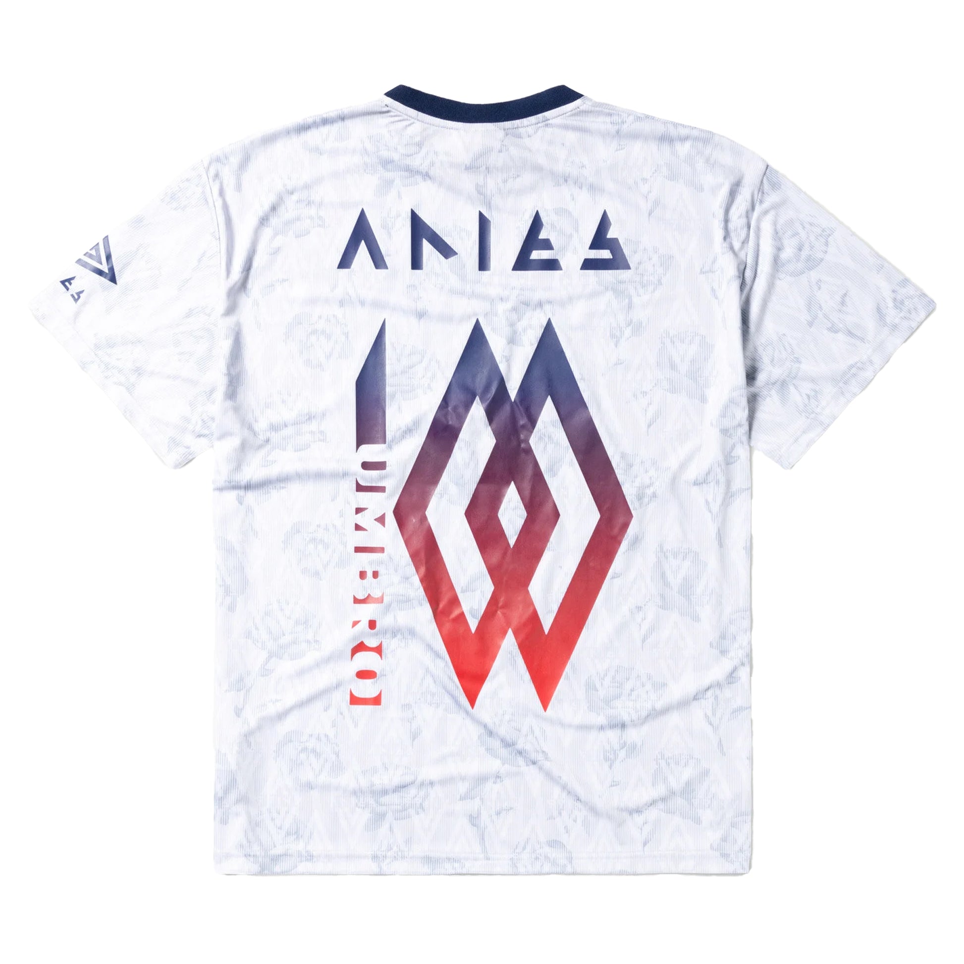 White - Back - Umbro Mens Roses Aries Football Jersey
