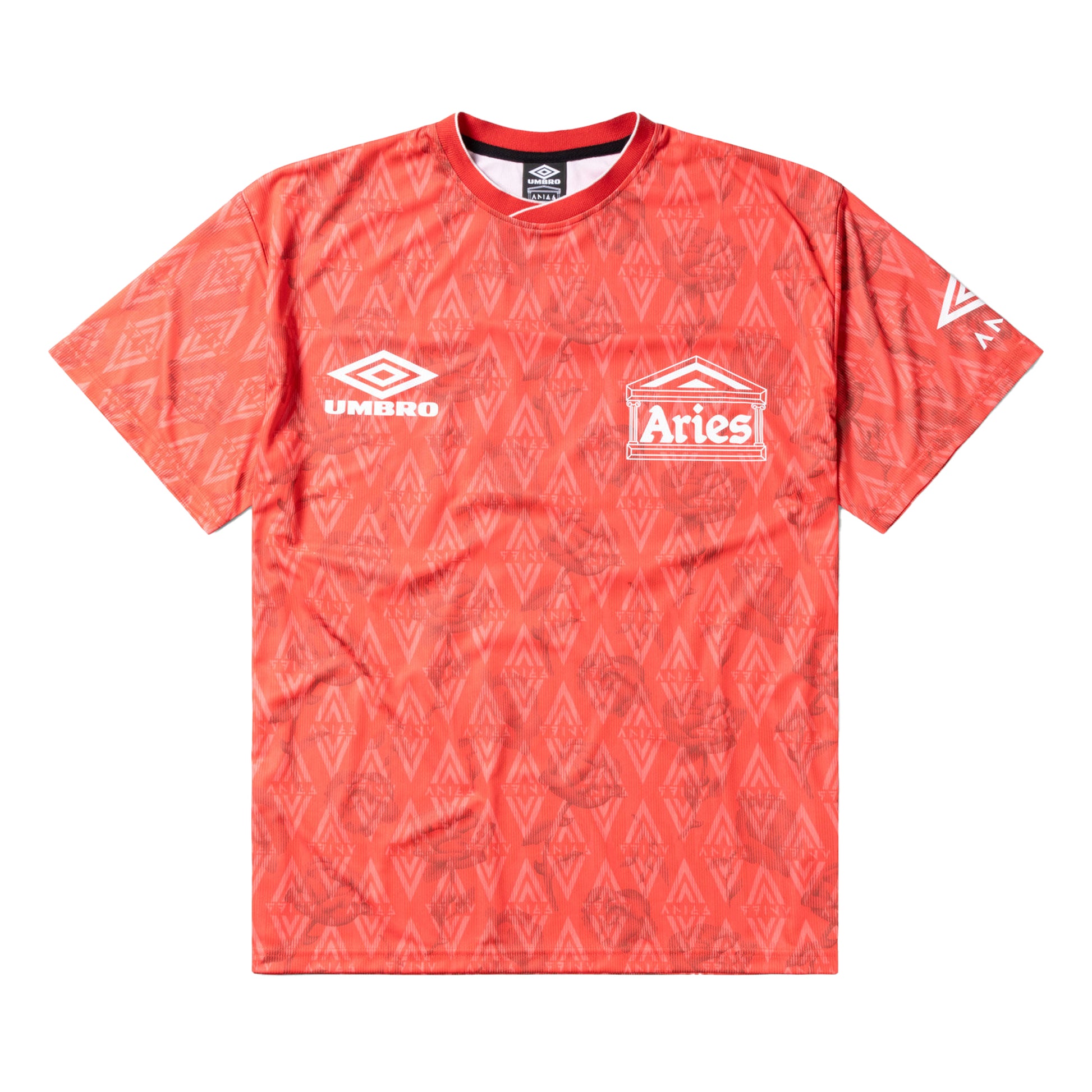 Red - Front - Umbro Mens Roses Aries Football Jersey