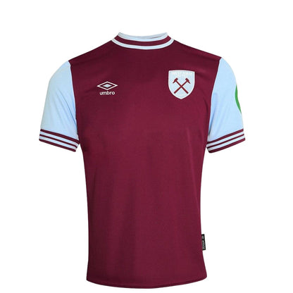 Maroon-White - Front - Umbro Childrens-Kids 24-25 West Ham United FC Home Jersey