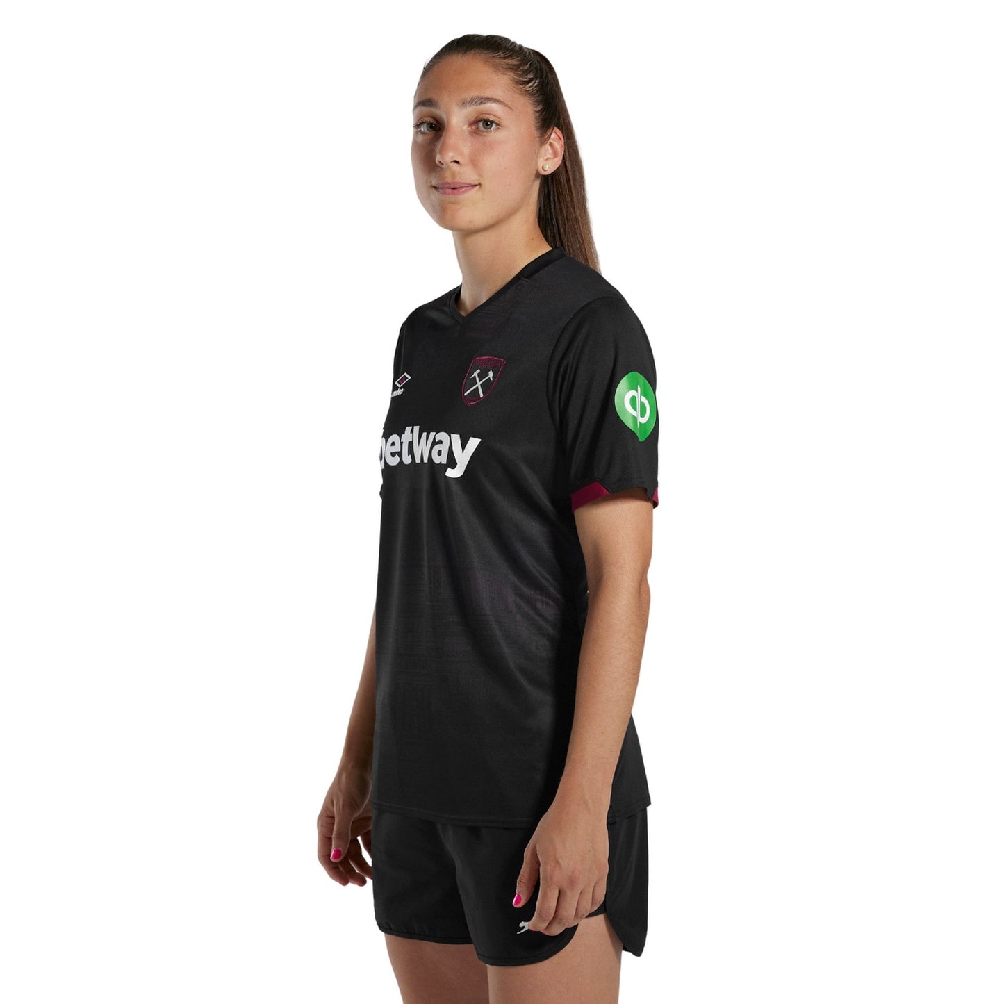 Claret-Blue - Front - Umbro Womens-Ladies 24-25 West Ham United FC Away Jersey
