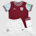 Maroon-White - Front - Umbro Baby 24-25 West Ham United FC Home Kit Set