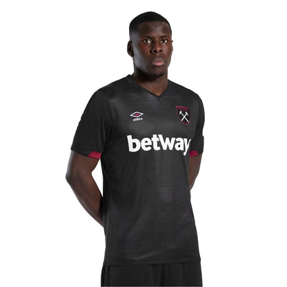 Claret-Blue - Front - Umbro Mens 24-25 West Ham United FC Away Jersey