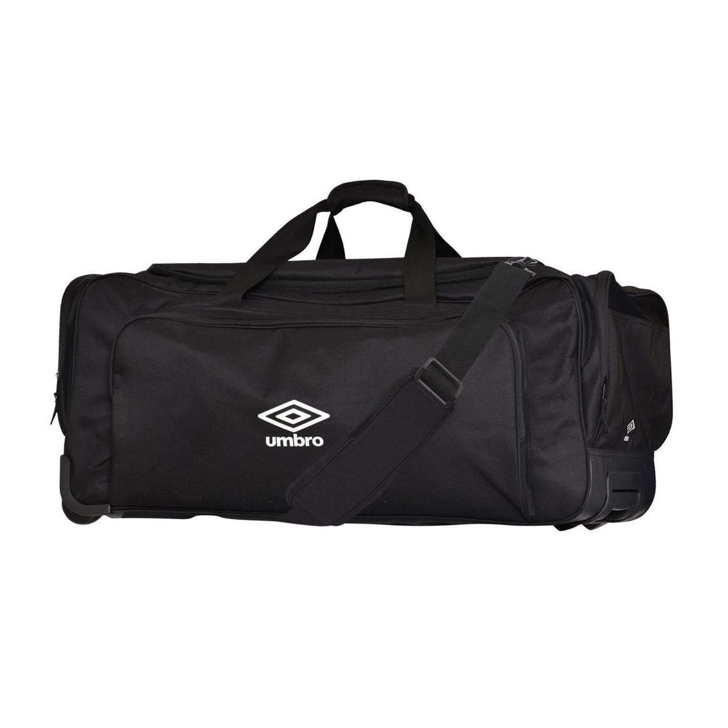 Black - Back - Umbro Megadeck II Wheeled Duffel Bag