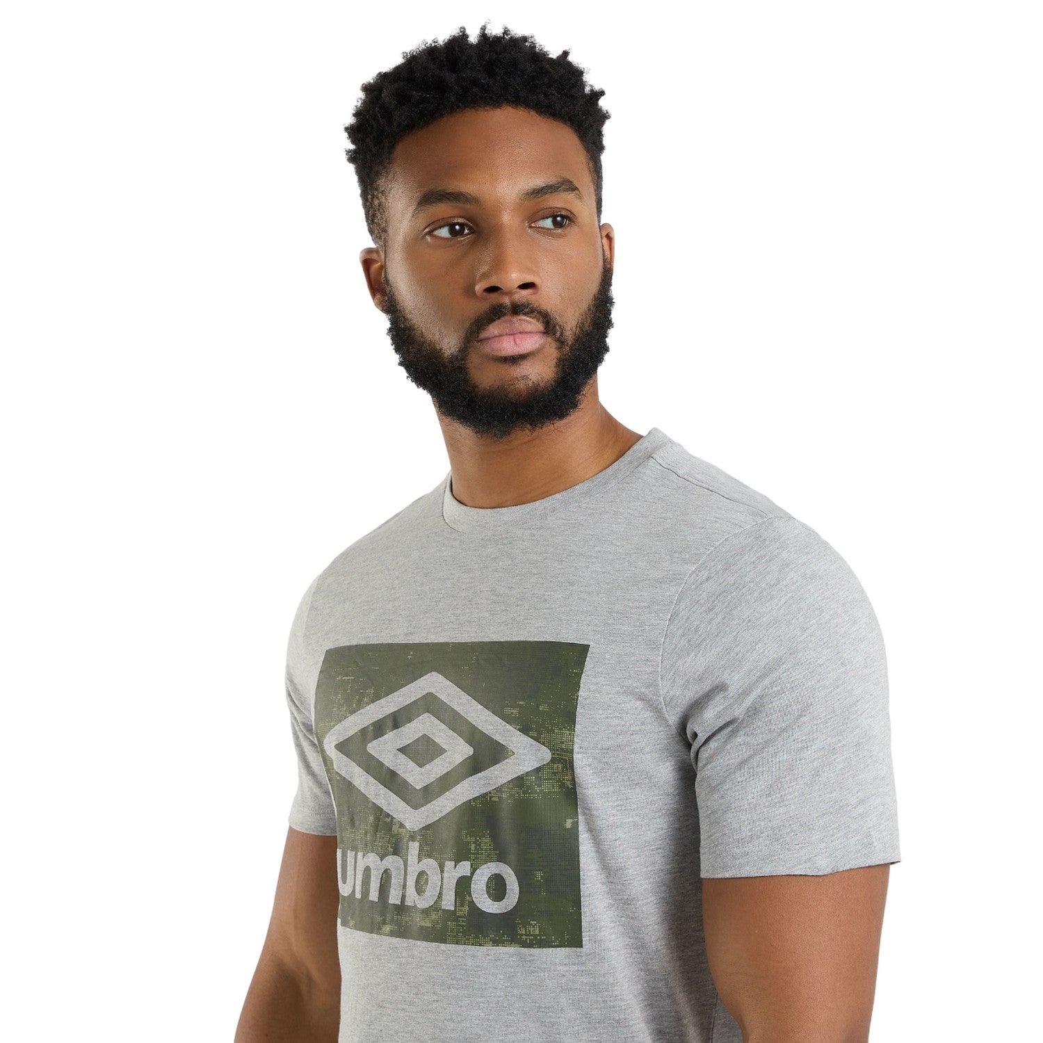 Grey Marl - Lifestyle - Umbro Mens Digi Camo Box T-Shirt