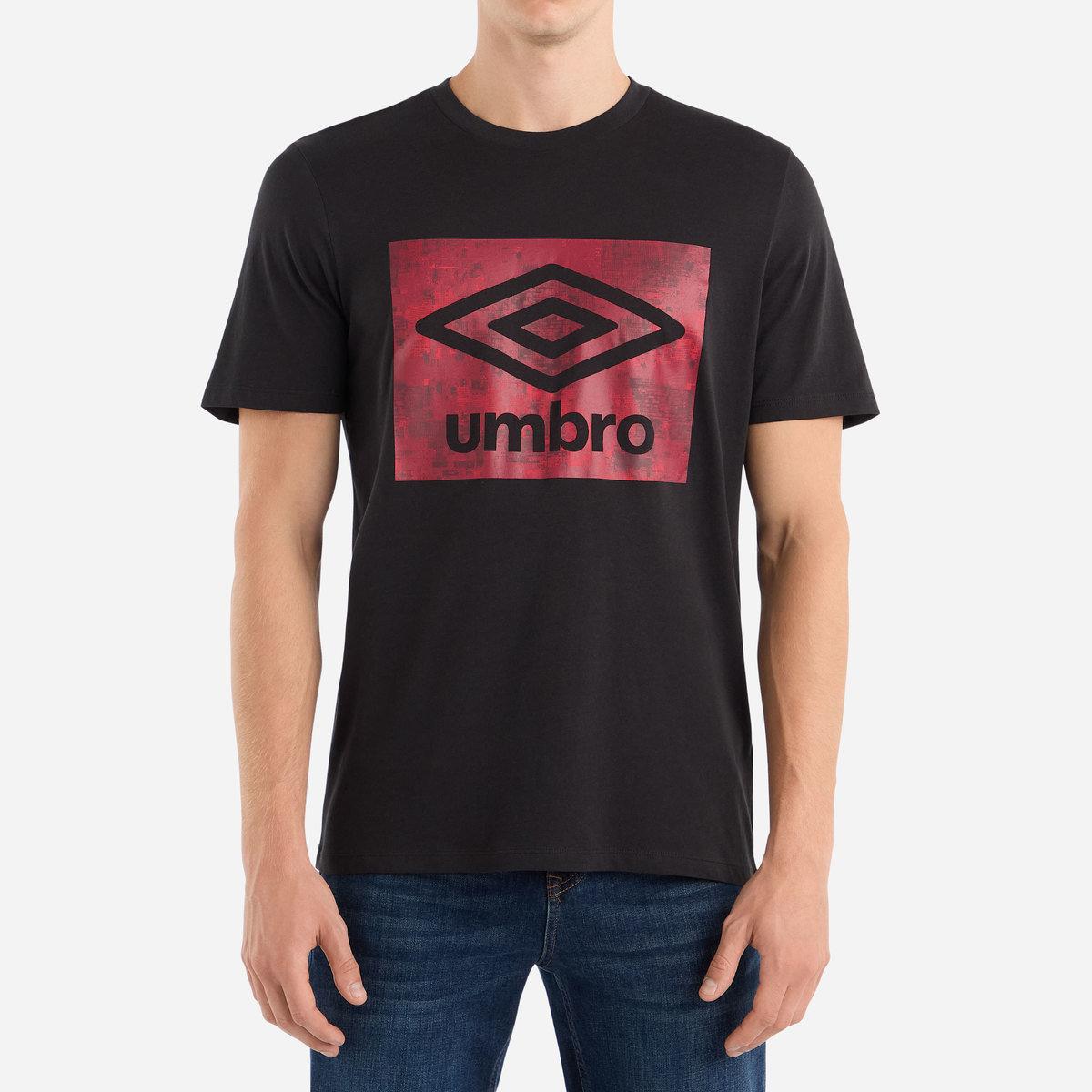 Black - Front - Umbro Mens Digi Camo Box T-Shirt