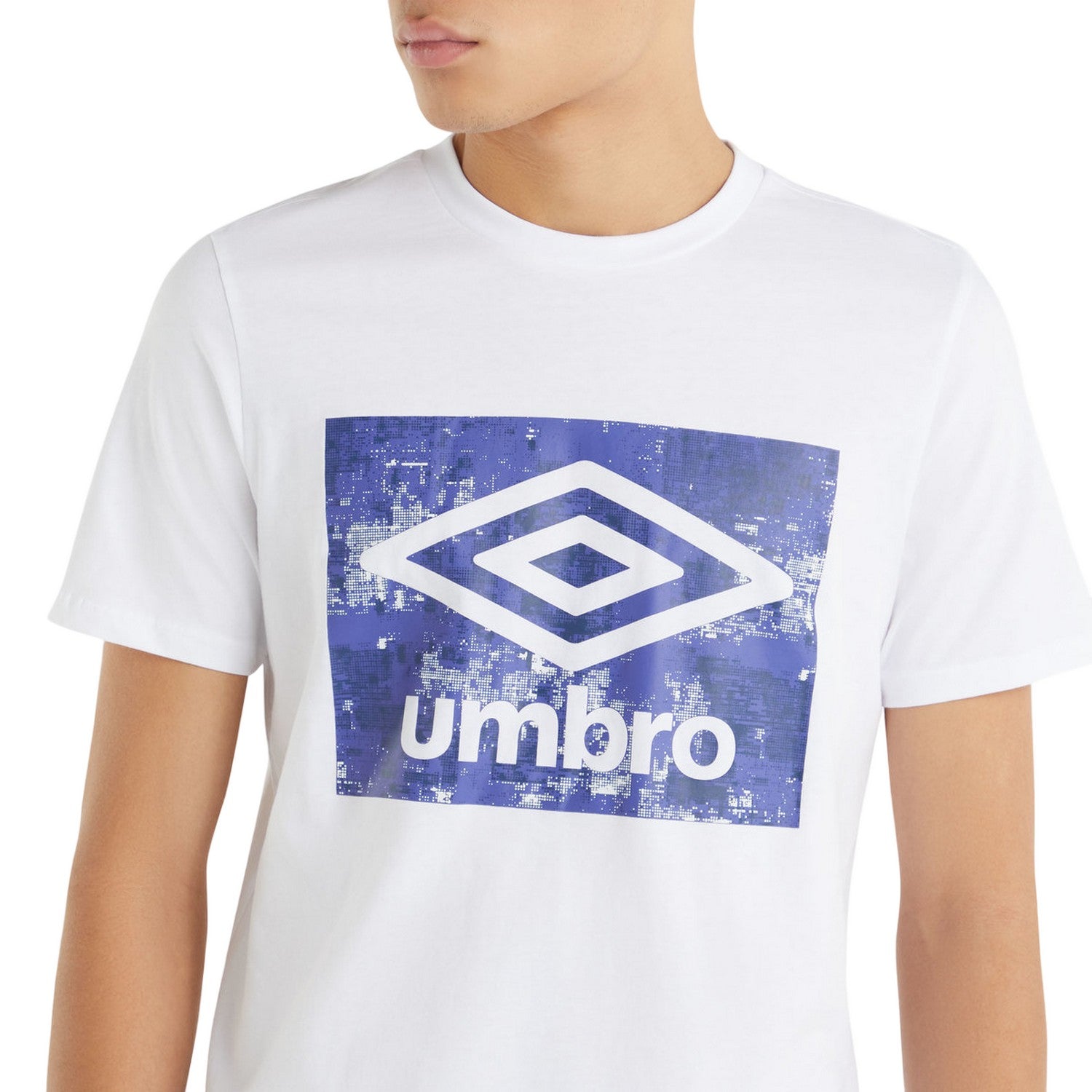 Brilliant White - Lifestyle - Umbro Mens Digi Camo Box T-Shirt